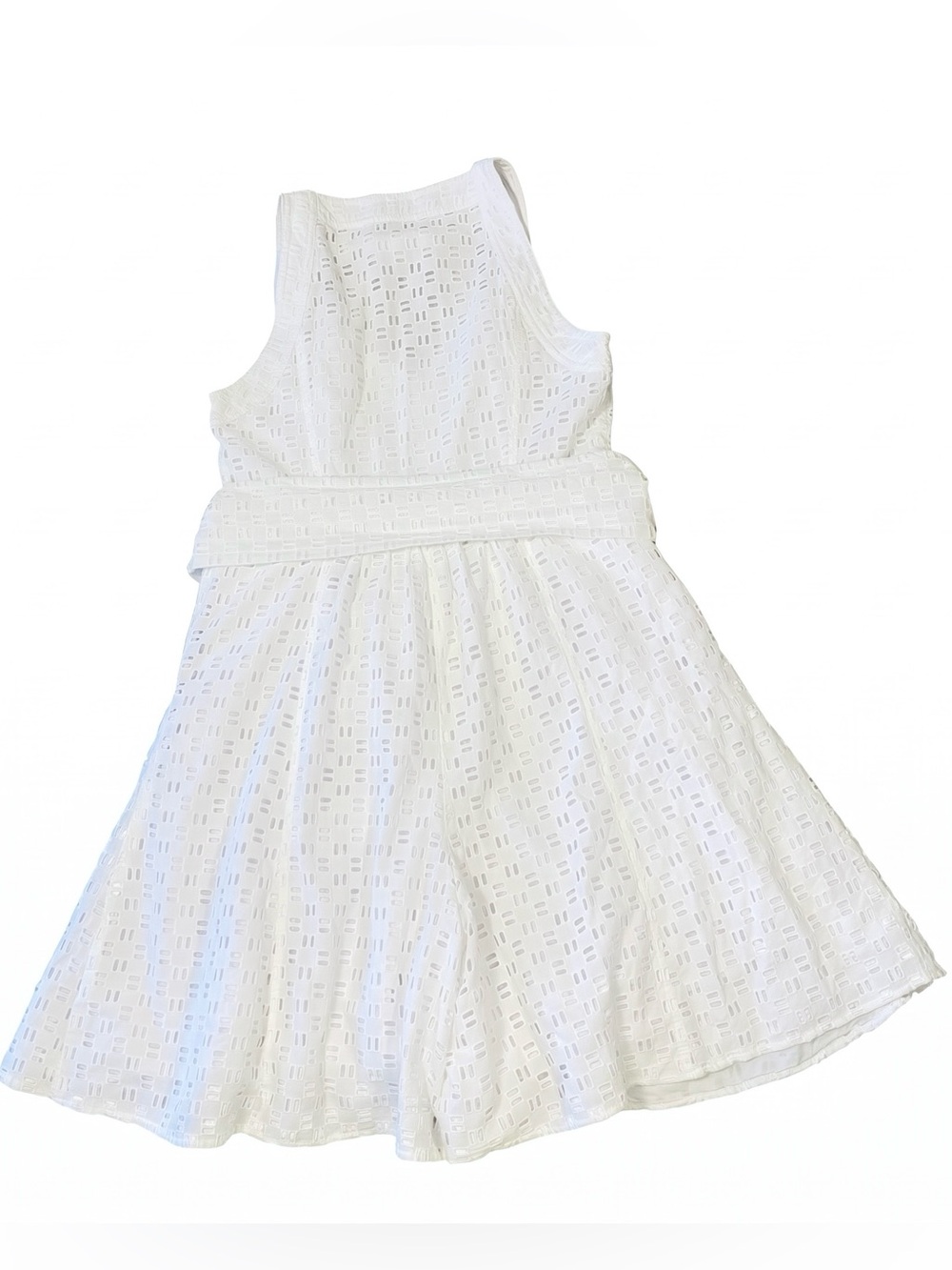 ANTHROPOLOGIE White Eyelet Romper - Picture 3 of 5